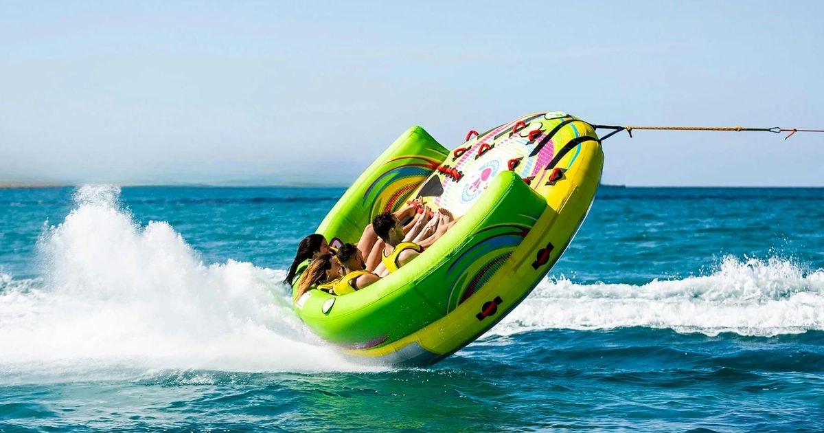 Inflatable sofa ride in St. Julian’s Malta - Tinggly