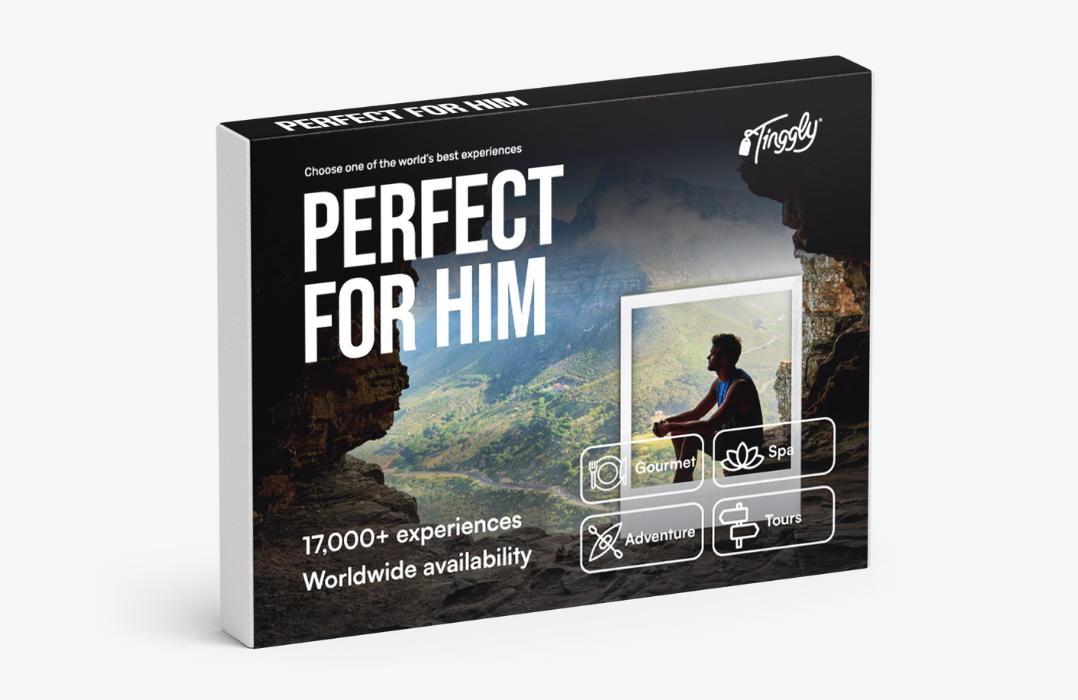 Perfect for Him - Experience Gift Card by Tinggly, Christmas Gifts, Gifts for men, Birthday gifts