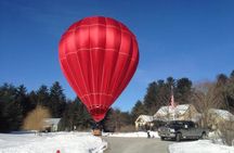 Hot air balloon flight over Green Mountains of Vermont