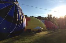 Hot air balloon flight over Green Mountains of Vermont