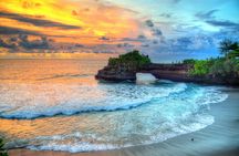 Sunset at Tanah Lot Temple with spa option
