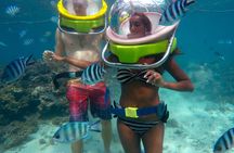 Walking under the sea in Mauritius