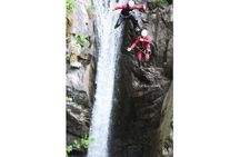 Slide and jump advanced canyoning tour in the Auerklamm Canyon