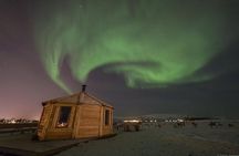 Night reindeer sledding with dinner and northern lights