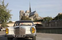Guided tour of Paris in a collection car with wine tasting