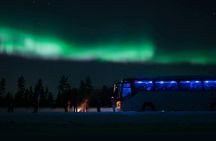Northern Lights big bus chase from Tromsø