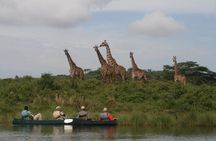 Canoeing on Lake Momella by the Kilimanjaro