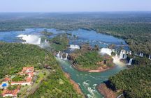 Iguassu Falls Brazil side with optional Macuco safari, helicopter flight, and Bird Park