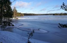 Hike through winter wonderland in Stockholm