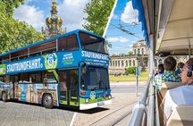 Panorama tour of Dresden with mountain railway and hop-on hop-off bus