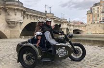 Vintage sidecar motorcycle tour of Montmartre and Latin Quarter neighborhoods