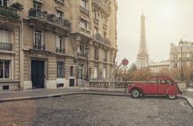 Private tour by night in vintage 2CV with champagne