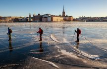 Advanced Nordic ice skating tour around Stockholm