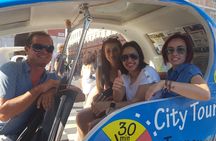 A 1.15-hour private electric rickshaw ride in the French Riviera