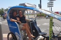 A 1.15-hour private electric rickshaw ride in the French Riviera