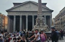 E-bike night tour of Rome with tasting of local food