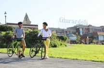 Golden Gate Bridge bike rental with route map