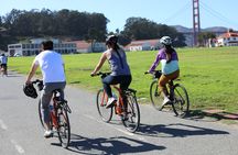 Golden Gate Bridge bike rental with route map