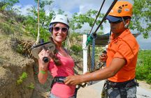 Extreme Canopy Zip Line ride in Los Cabos