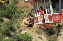 Giant Sling Swing ride in Los Cabos