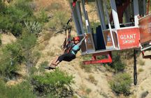Giant Sling Swing ride in Los Cabos