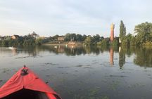 Guided kayak tour on the Neckar near Ladenburg