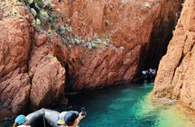 Boat & snorkeling trip to the Esterel Calanques from Cannes