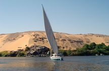Aswan boat tour on a traditional felucca