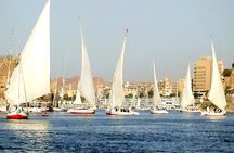 Aswan boat tour on a traditional felucca
