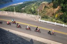 Columbia River Gorge hidden waterfalls bike tour