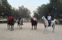 Horseback ride through Dubai desert park