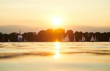 Sunset sailing trip on the Alster in Hamburg