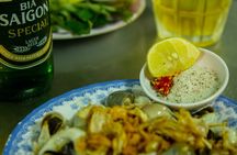 Ho Chi Minh City local food evening tour by motorbike