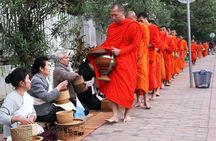 Luang Prabang city tour with Alms Giving ritual and Kuang Si waterfall