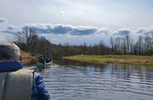 Guided day-trip in the wilderness including bog shoeing and canoeing