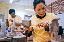 Private half-day Cambodia civil war history tour and Les Artisans d'Angkor