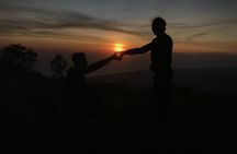 4x4 classic jeep tour with waterfall, Batur Caldera sunrise and Batur black lava volcano