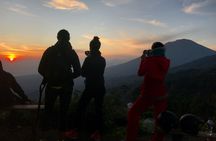 4x4 classic jeep tour with waterfall, Batur Caldera sunrise and Batur black lava volcano