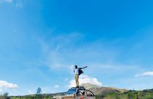 4x4 classic jeep tour with waterfall, Batur Caldera sunrise and Batur black lava volcano