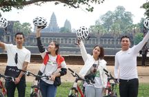 Angkor Wat temple private half-day cycling tour