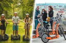Prague 4-hour small group tour on self-balancing scooter and e-bike or e-scooter with pickup