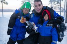Ivalo snowshoeing and ice fishing combo tour