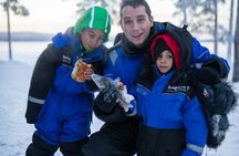 Saariselka full-day snowmobile safari with ice fishing
