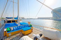 Dubai gulet boat sailing tour with BBQ and swimming