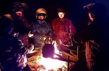 Levi snowmobile safari under the northern lights