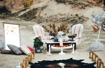 Marriage proposal photo shooting with hot air balloon flight in Cappadocia