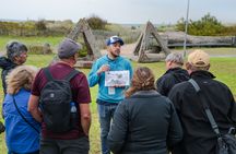 Normandy D-Day beaches with Juno Beach, bunkers and Canadian cemetery from Paris