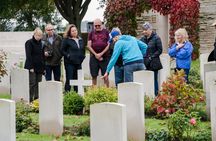 Normandy D-Day beaches with Juno Beach, bunkers and Canadian cemetery from Paris