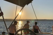 Sunset catamaran cruise with dinner in Rhodes