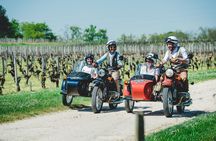 Half day tour of the Bordeaux vineyards in a sidecar